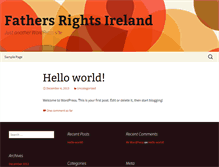 Tablet Screenshot of fathersrightsireland.com